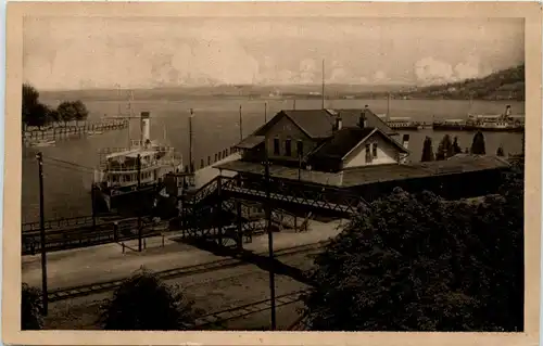 Bregenz, Hafen mit Seebahnhof -345982