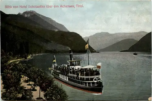 Achensee, Blick von Hotel Scholastika -345526