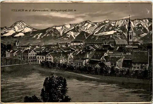 Villach, mit den Karawanken, Mittagskogel -345634