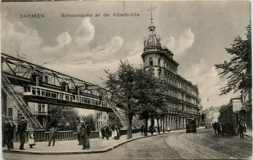 Barmen - Schwebebahn an der Adlerbrücke -413070