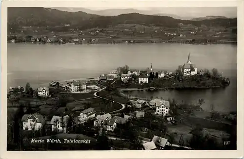 Maria Wörth, am Wörthersee, Totalansicht -345744