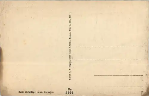 Zwei Einschläge feindlicher Granaten -413198