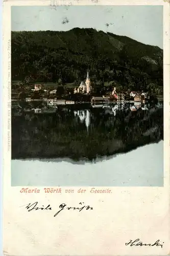 Maria Wörth, am Wörthersee, von der Seeseite -345712