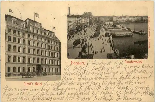 Hamburg, Streits Hotel, Jungferstieg -345198