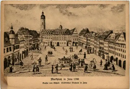 Jena, Marktplatz um 1790 -344770