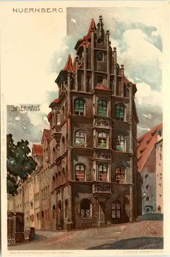 Nürnberg - Toplerhaus - Litho -413468