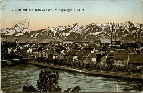 Villach, mit den Karawanken, Mittagskogel -345620