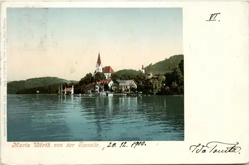 Maria Wörth, am Wörthersee, von der Seeseite -345718