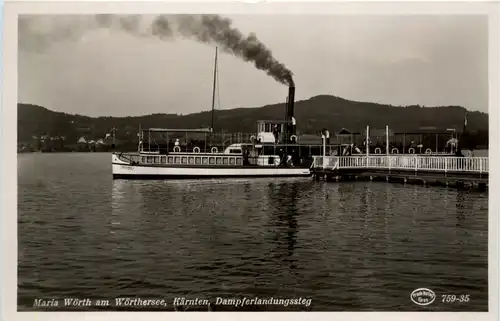 Maria Wörth, am Wörthersee, Dampferlandungssteg -346864