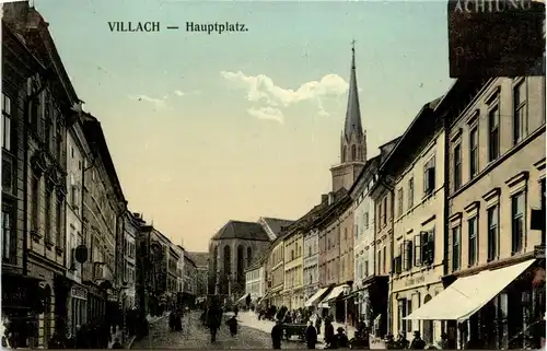 Villach, Ausblick von der Terrasse Hotel Moser -346692