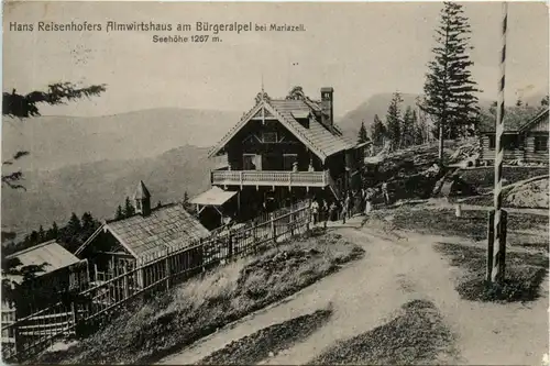 Mariazell, Hans Reisenhofers Almwirtshaus am Bürgeralpel -347094