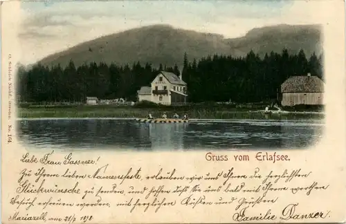 Mariazell, Gruss vom Erlaufsee -347026