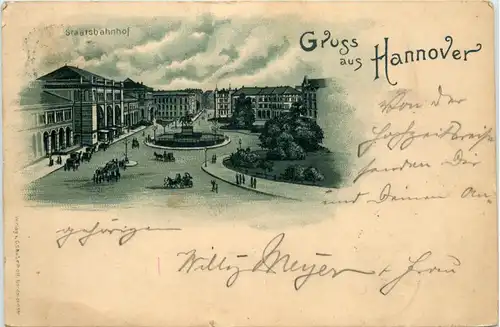 Gruss aus Hannover - Litho -414340