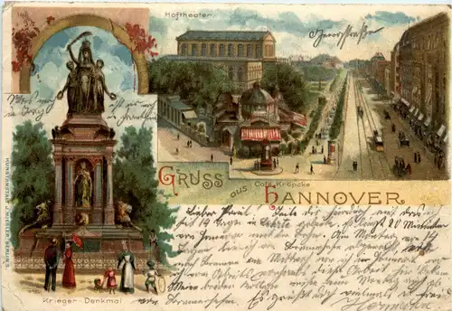 Gruss aus Hannover - Litho -414378