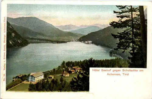 Achensee, Hotel Seehof gegen Scholastika -346440