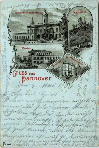 Gruss aus Hannover - Litho Bläser von Säckingen -414468