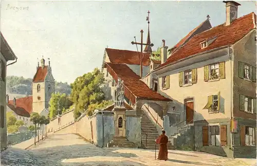 Bregenz, Aufgang zum Kapuziner-Kloster -347206