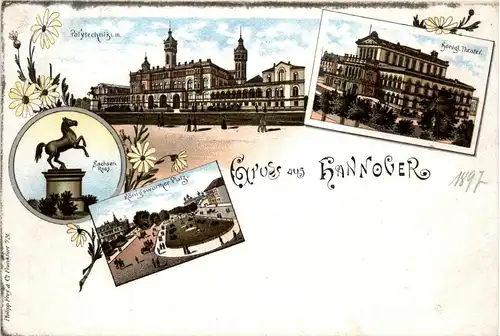 Gruss aus Hannover - Litho Bläser von Säckingen -414504