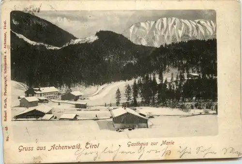 Achensee, Gruss aus Achenwald, Gasthaus zur Marie -347776