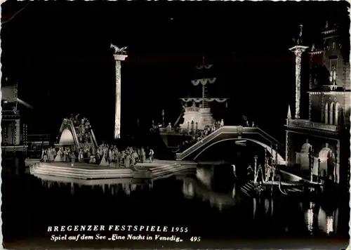 Bregenz, Festspiele - Spiel auf dem See, eine Nacht in Venedig 1955 -347922