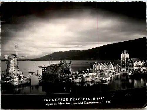 Bregenz, Festspiele - Spiel auf dem See Zar und Zimmermann 1957 -347894