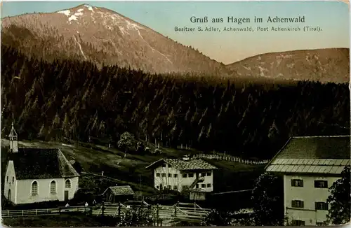 Achensee, Gruss aus Hagen im Achenwald -347792