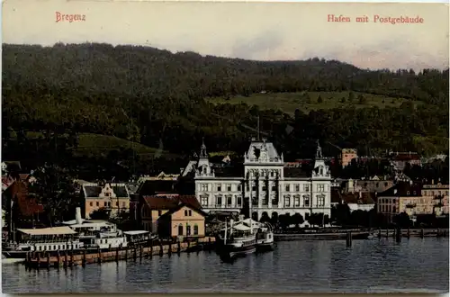 Bregenz, Hafen mit Postgebäude -347220