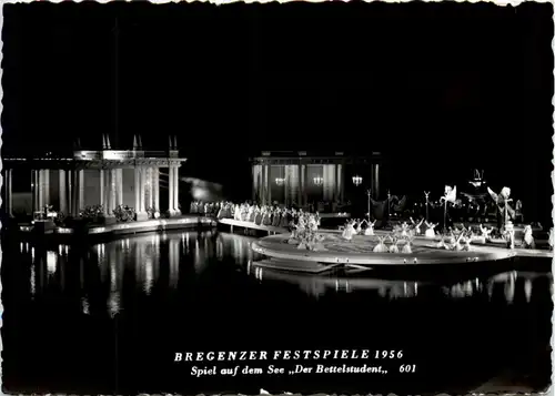 Bregenz, Festspiele, Spiel auf dem See, Der Bettelstudent 1956 -347912