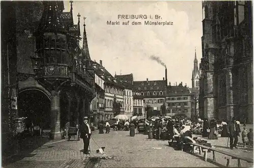 Freiburg i.Br., Markt auf dem Münsterplatz -348198