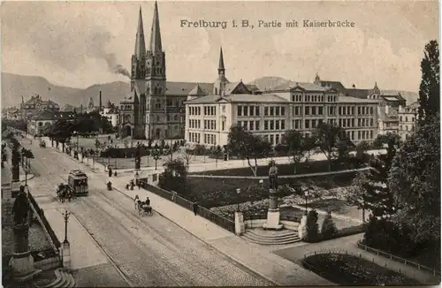 Freiburg i.Br., Partie mit Kaiserbrücke -348246