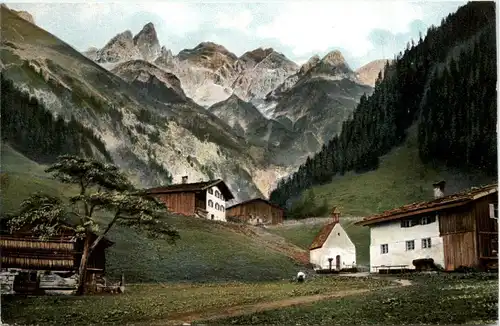 Oberstdorf, Einödsbach gegen Mädelegabel -348670