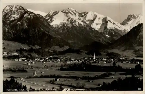 Oberstdorf, Blick vom Jägersberg -348548