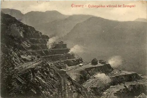 Eisenerz, Erzbergbau während der Sprengzeit -348810