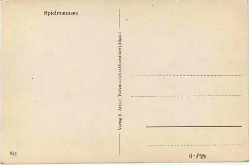 Oberstdorf, Spielmannsau mit Trettachspitze -348688