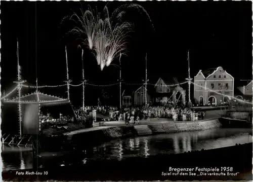 Bregenz, Festspiele - Spiel auf dem See, Die verkaufte Braut 1958 -347920