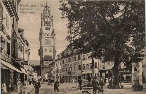 Freiburg i.Br., Oberlinden mit Schwabentor -348274