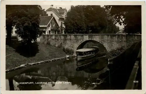 Klagenfurt, Landkanal mit Damper Loretto -348354