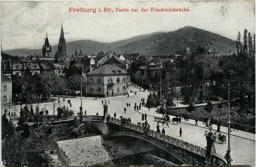 Freiburg i.Br., Partie an der Friedrichsbrücke -348264