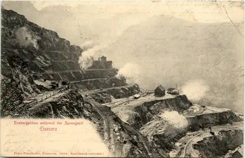 Eisenerz, Erzbergbau während der Sprengzeit -349426