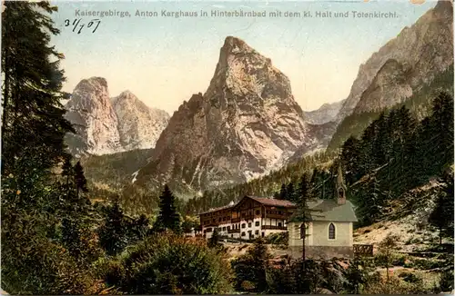 Hinterbärenbad, mit Totenkirchl und d.kl.Halt, Anton Karghaus -350094