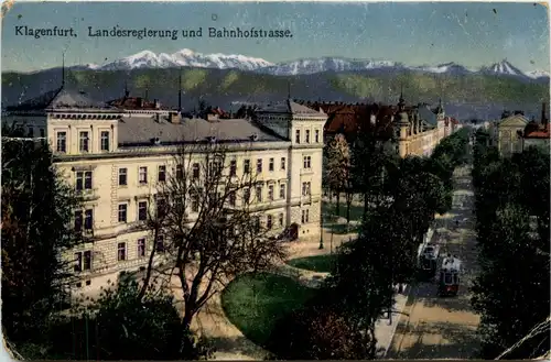 Klagenfurt, Landesregierung und Bahnhofstrasse -350268