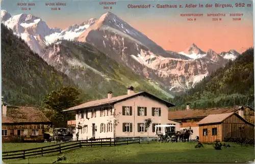 Oberstdorf, Gasthaus z. Adler in der Birgsau -350452