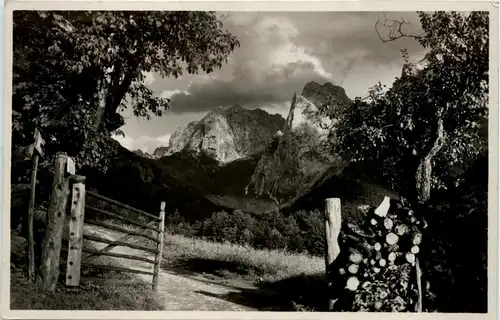 Blick auf den wilden Kaiser, Totenkirchl m.Kalrspitze -350144