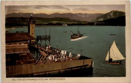 Klagenfurt, Militärschwimmschule am Wörthersee -350218