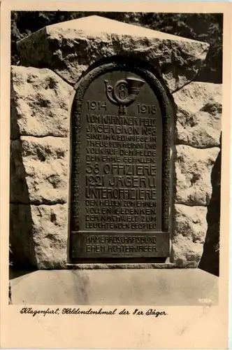 Klagenfurt, Heldendenkmal der 8er Jäger -350212