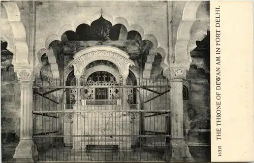 The Throne of Dewan am in Fort Delhi -418230