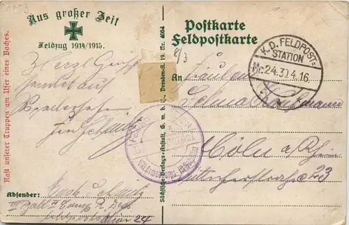 Feldzug 1914 - Feldpost -418830