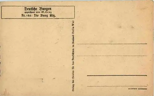 Burg Eltz im Moseltal - Künstler W. Lenz -41914