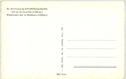 Divonne les Bains - Col de la Faucille -7690