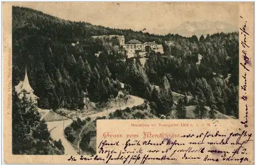 Gruss vom Mendelpass 1899 -7220